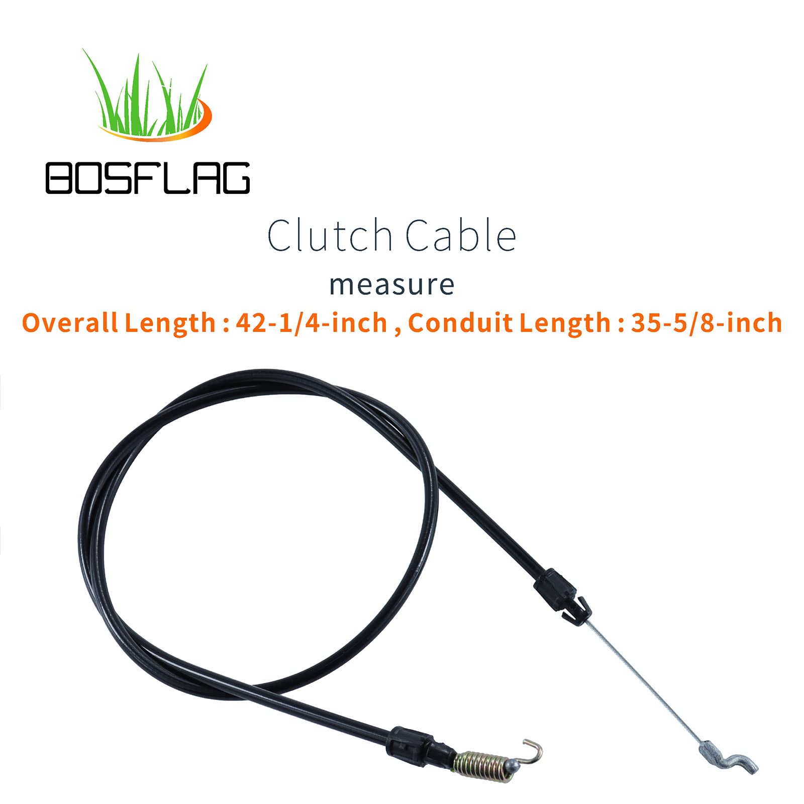 BOSFLAG 946-0910a Clutch Control Cable Replaces MTD 946-0910a Clutch Cable, 946-0910, 946 0910A, 746-0910a Cable, 746-0910, 746 0910 for MTD SB45, SB55, Troy-Bilt 521, 721 Squall 5&7HP 21" Snowblowers