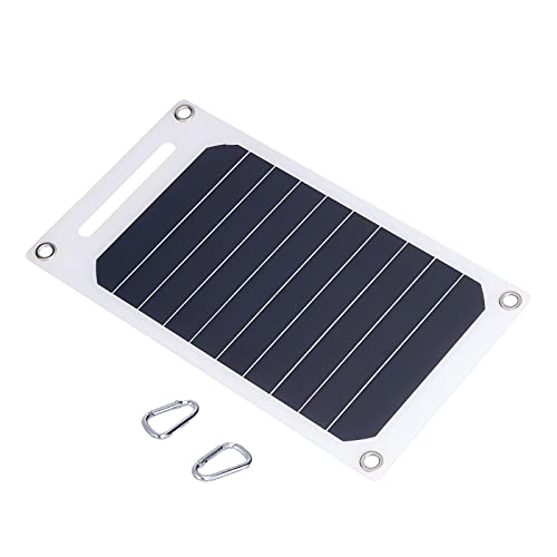 01 02 015 Solar Battery Charger, High Stability Portable Solar Panel Good Waterproof 10W 5V Lightweight with Buckles for Cars for Satellites for Airplanes