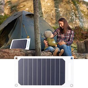 01 02 015 Solar Battery Charger, High Stability Portable Solar Panel Good Waterproof 10W 5V Lightweight with Buckles for Cars for Satellites for Airplanes