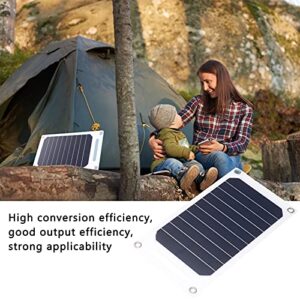 01 02 015 Solar Battery Charger, High Stability Portable Solar Panel Good Waterproof 10W 5V Lightweight with Buckles for Cars for Satellites for Airplanes