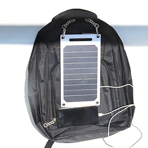 01 02 015 Solar Battery Charger, High Stability Portable Solar Panel Good Waterproof 10W 5V Lightweight with Buckles for Cars for Satellites for Airplanes