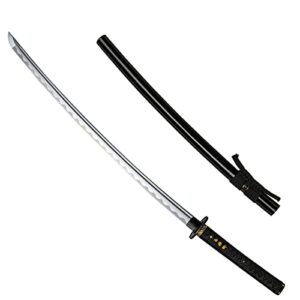 dispatch high carbon steel katana, ninja, full tang sharp japanese samurai sword can bamboo trees