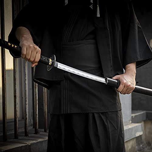 DISPATCH High Carbon Steel Katana, Ninja, Full Tang Sharp Japanese Samurai Sword Can Bamboo Trees