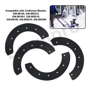 8-Pack Snowthrower Paddle Set Compatible with 20" 21" 22" Murray 302565MA 57121MA 1687312SM, NOMA C2030-010, Craftsman C950-52103 Snowblower