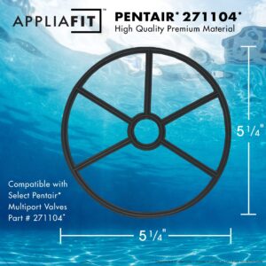 AppliaFit Diverter Spider Gasket Compatible with Pentair 271104 for Select Pentair Top and Side Mount 1.5 Inch Multiport Valves (1-Pack)