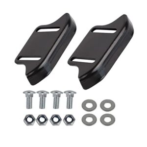 huswell 76153-736-010 skid shoes (2 pack) with mounting hardware for honda snow blower thrower hs50 hs55 hs55k1 hs55k2 hs70 hs80 hs80l1