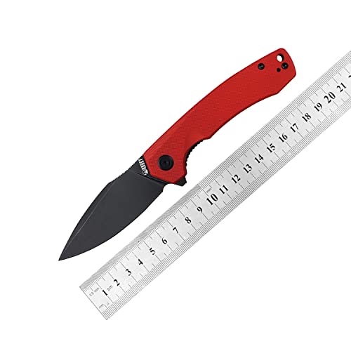 KUBEY Calyce KU901F Pocket Knife Durable D2 Blade and Ergonomic Handle with Deep Carry Pocket Clip