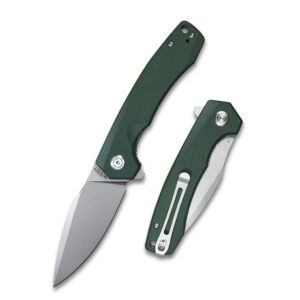 kubey calyce ku901g pocket knife durable d2 blade and ergonomic handle with deep carry pocket clip