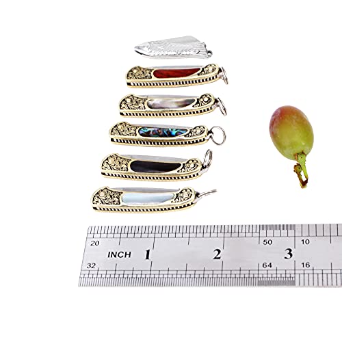 Tiny Folder Pocket Knife, Eastern Delights Miniature Collection Gadgets Tool for Opening Package (White Shell)