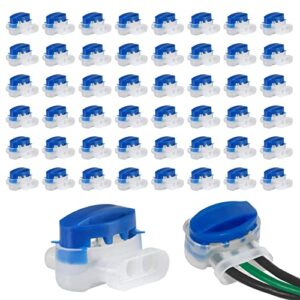 timberrain 50 pack electrical idc 314-box pigtail 3 wire connectors for 22-14 awg cables, robotic lawn mowers, irrigation applications