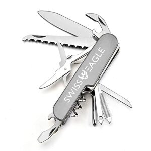 swiss eagle multi-tool army knife - packs 11 tools in your pocket