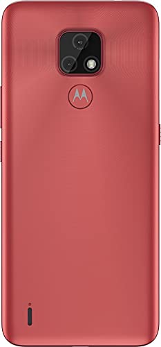 Motorola Moto E7 Dual-SIM 32GB (GSM Only | No CDMA) Factory Unlocked 4G/LTE Smartphone (Satin Coral) - International Version