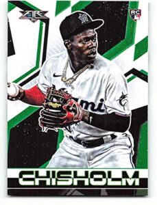 2021 topps fire #40 jazz chisholm jr. nm-mt rc rookie miami marlins baseball mlb