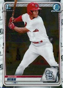 2020 bowman chrome draft #bd-59 masyn winn rc rookie st. louis cardinals mlb baseball trading card