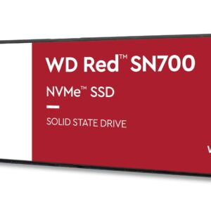 Western Digital 1TB WD Red SN700 NVMe Internal Solid State Drive SSD for NAS Devices - Gen3 PCIe, M.2 2280, Up to 3,430 MB/s - WDS100T1R0C