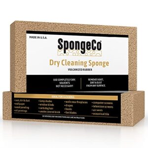 spongeco - dry cleaning soot eraser sponge 72 pack - pet hair, smoke, soot, dust and dirt remover, dry cleaning sponge, soot sponge, chem sponge, chemical sponge (72 - 3x6x3/4)