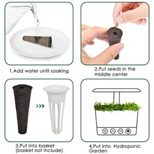 PACETAP 50 Pack Grow Sponges, Seed Pods Replacement Root Growth Sponges Compatible with AeroGarden, Seedling Starter Sponges Kit Refill Grow Sponge for Hydroponic Indoor Garden System