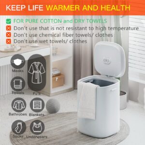 Upgraded Towel Warmer Bucket, 26L Large Towel Warmers with Auto Keep Warm Feature, Heat Time 20/40/60 Min Adjustable and Delay Time Up to 24 Hours, Hot Towel Warmer for Bathroom, Gift for Christams