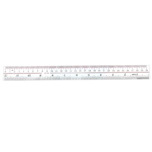 4 PCS Ruler 12 Inch, Ultra Clear Plastic Rulers, Transparent Acrylic Ruler with Inches and Centimeters, Professional 12 Inch Ruler for School, Sewing, Office, Rulers for Kids