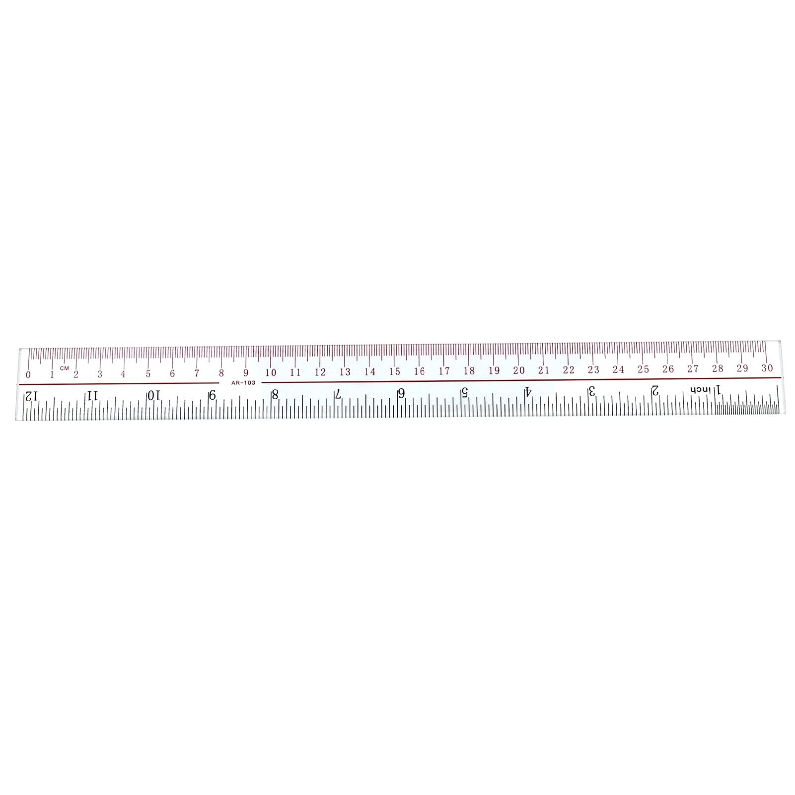 4 PCS Ruler 12 Inch, Ultra Clear Plastic Rulers, Transparent Acrylic Ruler with Inches and Centimeters, Professional 12 Inch Ruler for School, Sewing, Office, Rulers for Kids