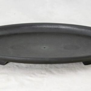 Calibonsai 1 Oval Black Plastic Humidity/Drip Tray for Bonsai Tree 9.5Inx 6.5Inx 1In