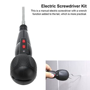 WALFRONT Mini Electric Screwdriver Cordless Integrated USB Rechargeable Power Screwdrivers Portable Automatic Home Repair Tool Support CW CCW with LED Light 10W 280RPM 3.6VDC