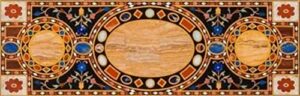 pietra dura black marble inlay rectangular 48" x 24" inch coffee table top, stone inlaid top for wall decor, breakfast table top, living room furniture, piece of conversation, family heirloom