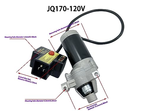 Risetosun JQ170 Replacement Motor Starter Compatible with MTD Cub Ca-det Snowblower Snow Thrower 951-10645,951-10645A,951-10645B,751-10645,751-10645A