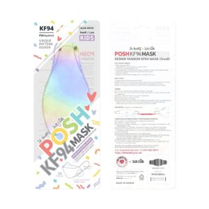 be healthy [pack of 10] posh kf94 kids mask - little dreamers (ka20) (made in korea), multicolor
