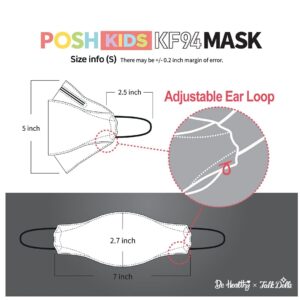 Be Healthy [Pack of 10] Posh KF94 Kids Mask - Little Dreamers (KA20) (MADE IN KOREA), Multicolor