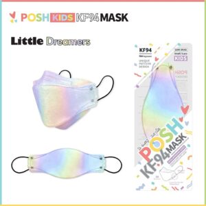 Be Healthy [Pack of 10] Posh KF94 Kids Mask - Little Dreamers (KA20) (MADE IN KOREA), Multicolor