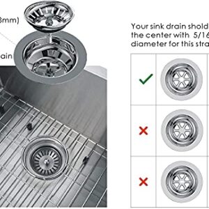 HooySprs Kitchen Strainer Stopper-Stainless Steel Sink Disposal Stopper for Kitchen Sink Drain