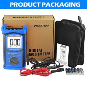 Digital Insulation Resistance Tester, RQ-6688F Voltage Tester 250/500/ 1000/ 2500V, Auto Range Megohmmeter 1MΩ~20GΩ, Resistance Tester with 1999 Count LCD Display, Data Hold, Back-Light （Battery）