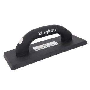 emilypro kingkou urethane rubber grout float 4in x 10-1/2in with soft grip handle for flexible stone - 1pcs