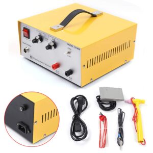 CNCEST Jewelry Spot Welding Machine, 110V 80A Spot Welder with Foot Pedal Control For Welding Gold And Silver Necklaces, Earrings And Other Ring Closure