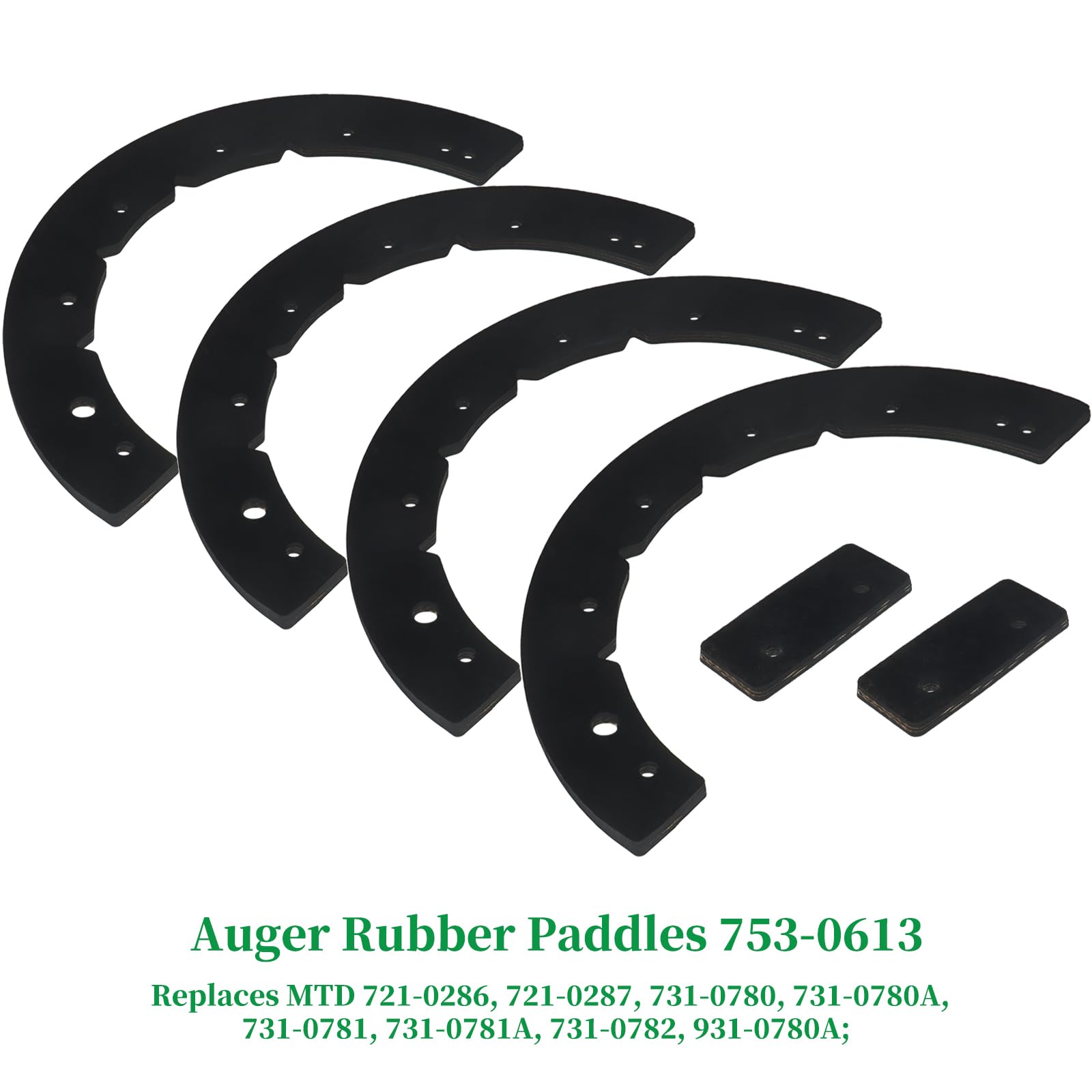 POSEAGLE 753-0613 Auger Rubber Spiral Kit with 731-1033 Sheave Plate MTD Replaces MTD 753-0613, MTD 753 0613, 731-0781a, 731-0780a for Cub Cadet 321, 410, 421, 521, SB-300, SB-350, SB-400 Snow Blowers