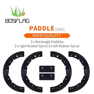 BOSFLAG 753-0613 Paddle Set Replaces MTD 753-0613, 753 0613, 731-0780, 731-0780A, 731-0781A, 731-0782 for White Outdoor SB140, SB300, SB350, SB400, Cub Cadet 321, 321R, 421R, 521E, 521R Snow Throwers