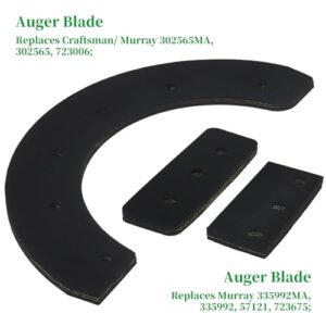NICHEFLAG 302565MA Snowthrower Paddle Set Replaces Murray 302565, 335992MA, 335992, 1687312 for Murray 5021R, 5021E, 525-21, 650-21, PM40, PSB210, PM50E, PSB210E, SN421 Single Stage Snowthrowers