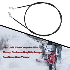 Wanotine 1501123MA Upper Drive Clutch Cable for Murray Craftsman Front Wheel Drive 2-Stage Snow Thrower Snowblower 1501123 MT1501123MA