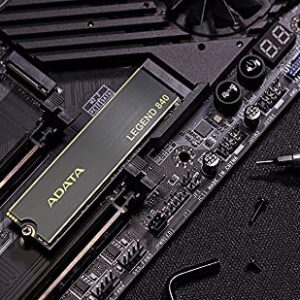 ADATA Legend 840 1TB PCIe Gen4 x4 NVMe 1.4 M.2 Internal Gaming SSD Up to 5,000 MB/s (ALEG-840-1TCS)