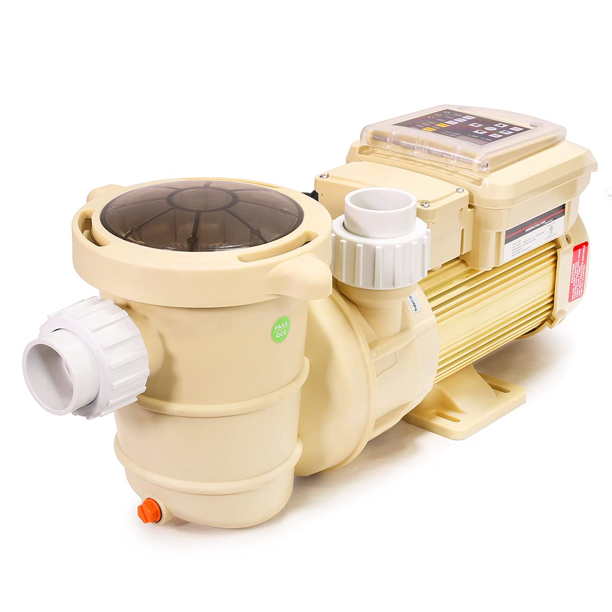 XtremepowerUS 1.5HP Variable Speed Whisper Above Ground Swimming Pool Pump Beige