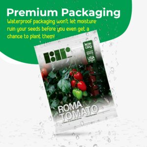 300+ Roma Tomato Seeds - Heirloom Non-GMO USA Grown Premium Seeds for Planting by RDR Seeds