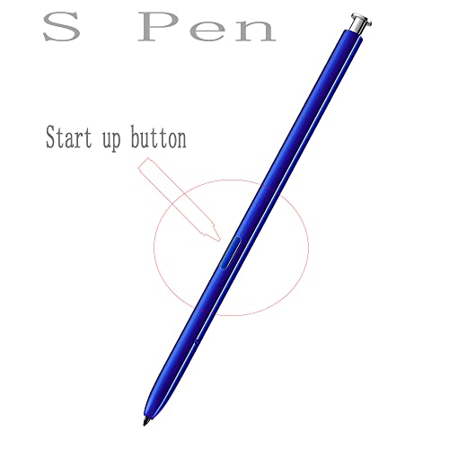 Galaxy Note 10 Stylus Pen Replacement for Samsung Galaxy Note 10 Note 10 Plus Note 10+ 5G S Pen(Without Bluetooth) (Aura Glow Silver)