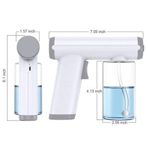 Atomizer Sprayer,Disinfectant Fogger Sanitizer Spray Machine Spray Gun, Electrostatic Sprayer Rechargeable with Blue Light for Touchless Sanitization