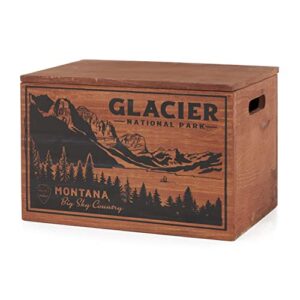 better wood products limited edition protect the parks series all natural fatwood fire starter sticks, 13 pound wooden crate, glacier