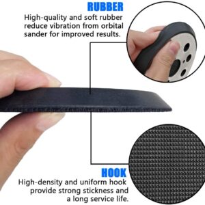 5 Inch 8 Hole Hook and Loop Sander Pad with Metal Backing - Compatible with Porter Cable 343 382, Replaces for DeWalt OE # 151281-08 Fits DW423 DW4388 D26451 D26453