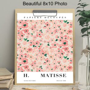 Minimalist Matisse Wall Art & Decor - Mid Century Modern Poster - Gallery Wall Art - Aesthetic Room Decor - Abstract Gifts for Women - Contemporary Museum Pictures - Bedroom Living Room Print 8x10