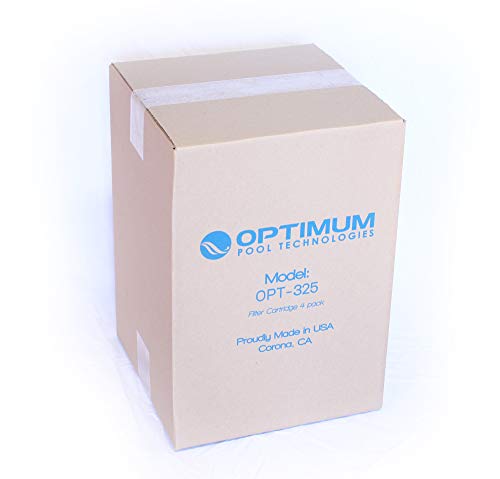 Optimum Pool Technologies® Pool Filter 4 Pack Compatible Replacement for Swim Clear C3020, C-3025, C3030, Super Star Clear C3000, C3000S; 325 SQ.FT. Cartridge Element (Pack of 4)