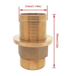 1pcs 2.32Inch Length Shank Nuts Faucet Tap Extension,Faucet Mount Extension Shank Threaded Pipe Mounting(Type:3)