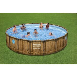 Bestway Power Steel Swim Vista 18' Round Above Ground Pool Set 56976E